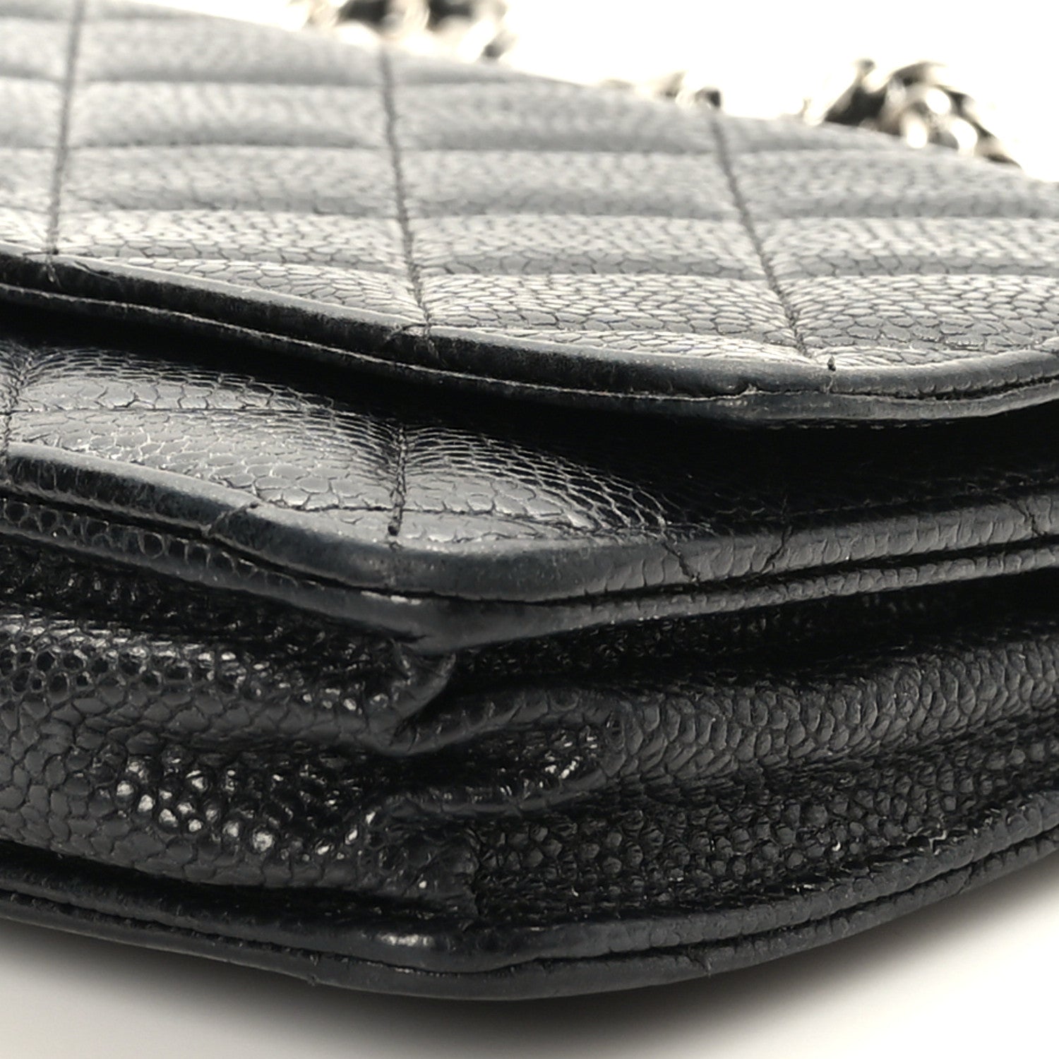 Chanel Caviar Quilted Wallet on Chain WOC Black 10 of 11
