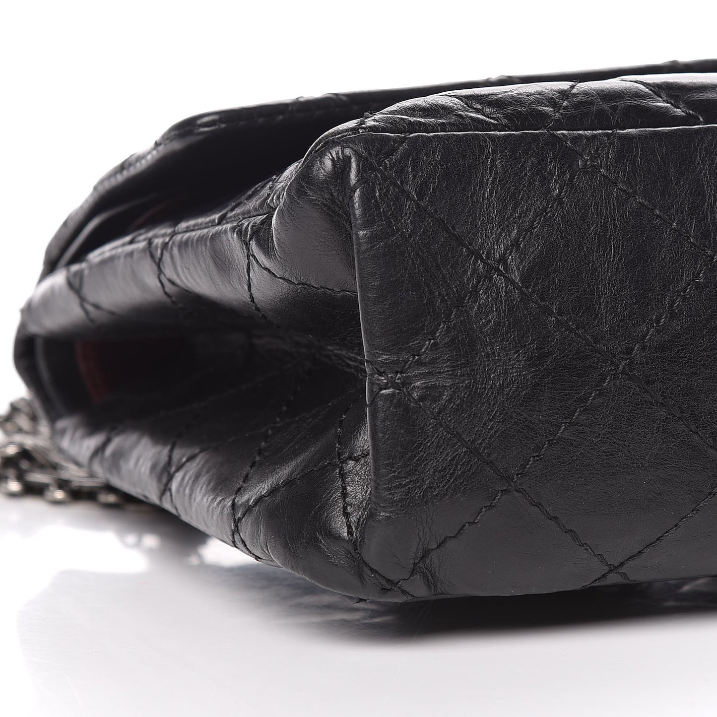 Aged Calfskin Quilted 2.55 Reissue 226 Flap Black