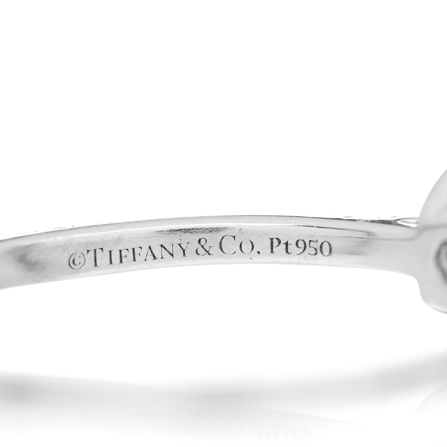 Platinum Diamond .38ct Soleste Round Engagement Ring 54 7