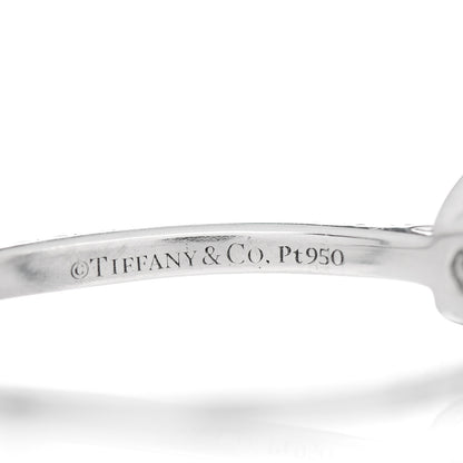 Tiffany Platinum Diamond .38ct Soleste Round Engagement Ring 54 7 1 of 6