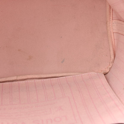 Louis Vuitton Damier Ebene Neo Neverfull MM Rose Ballerine 11 of 16