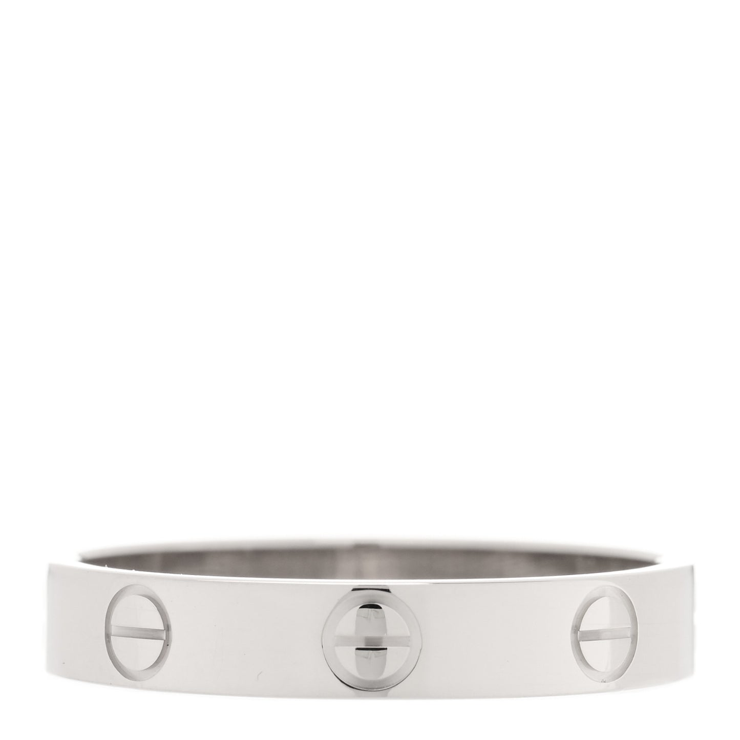 18K White Gold 3.5mm LOVE Wedding Band Ring 56 7.5