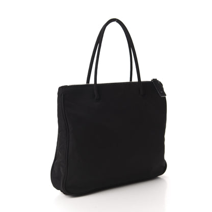 Prada Tessuto Nylon Lock Shoulder Bag Black 3 of 10