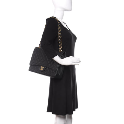 Chanel Caviar Quilted Maxi Double Flap Black 2 of 13