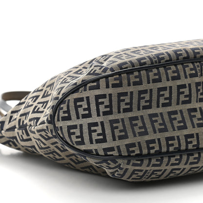 Fendi Zucchino Shopping Tote Navy 9 of 10