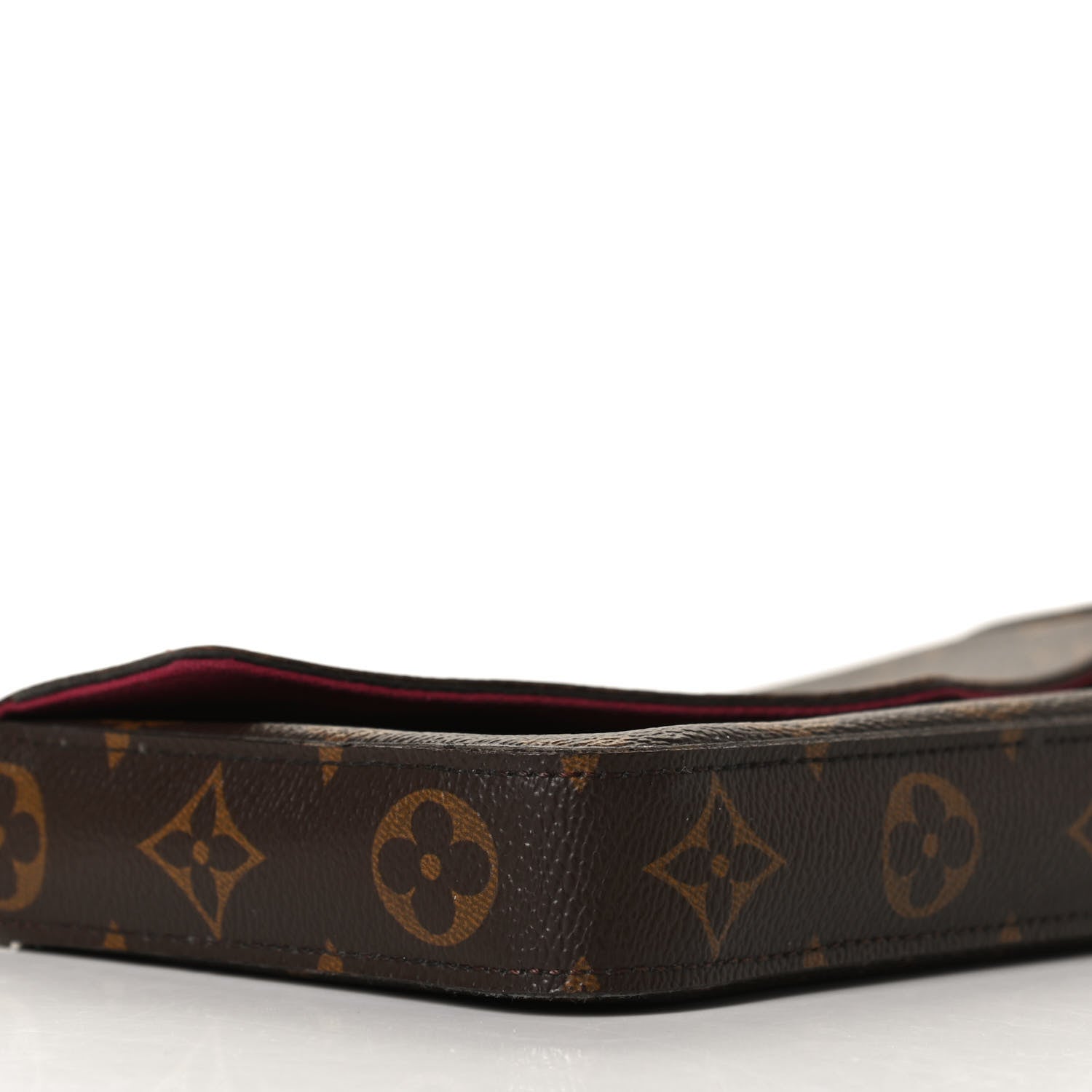 Louis Vuitton Monogram Pochette Felicie Chain Wallet Fuchsia 8 of 11