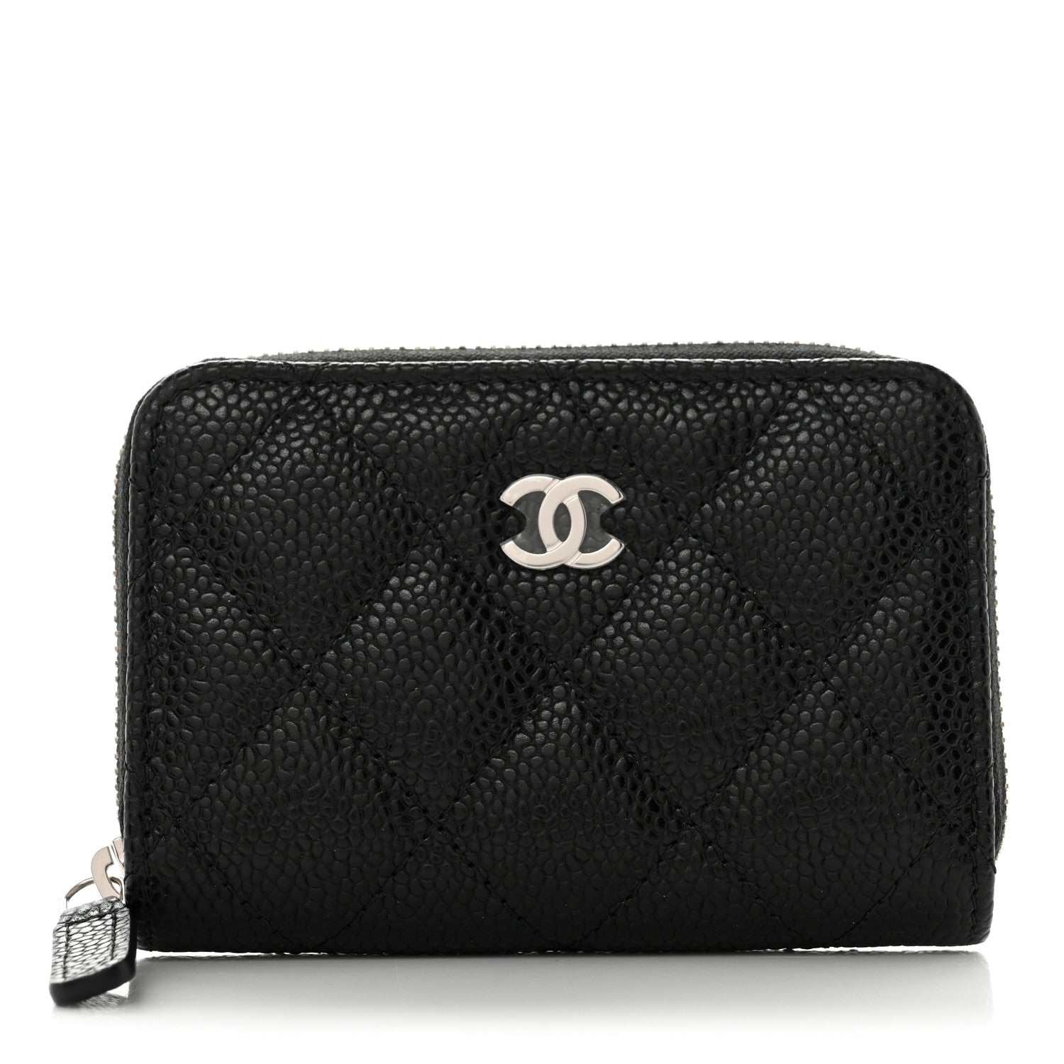 Chanel Caviar Quilted Classic Zipped Coin Purse Black 1 of 9