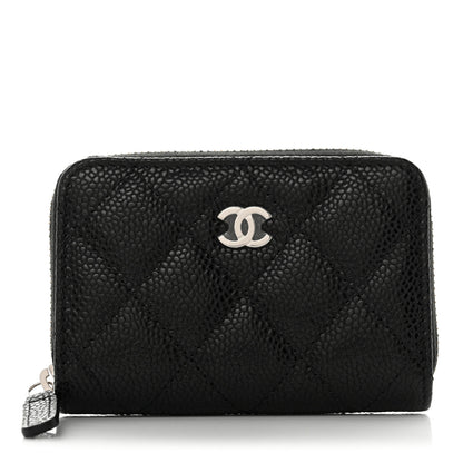 Chanel Caviar Quilted Classic Zipped Coin Purse Black 1 of 9