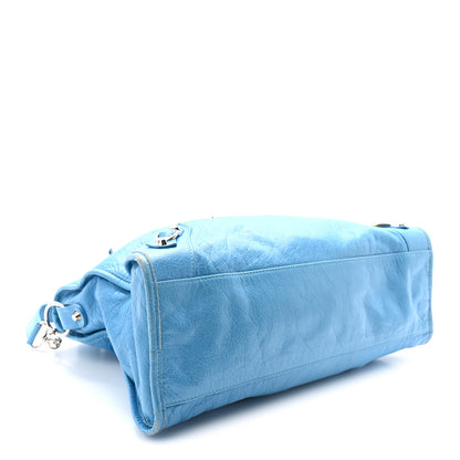 Balenciaga Agneau Classic Silver Hardware City Bleu Azur Clair 4 of 10