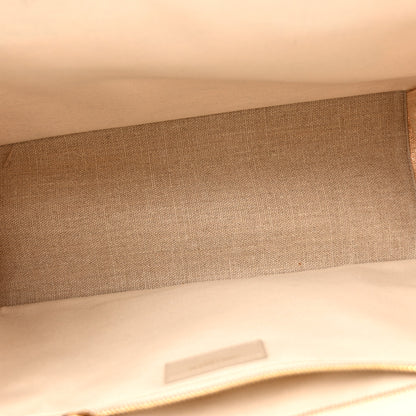 Saint Laurent Linen Calfskin Small Rive Gauche Tote Beige Sea Salt 5 of 17