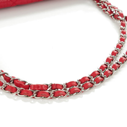 Chanel Caviar Quilted Large French Riviera Flap Red 2 of 12