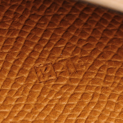 Hermes Chevre Mysore Vision II Agenda Cover Blue Jean Gold 7 of 7