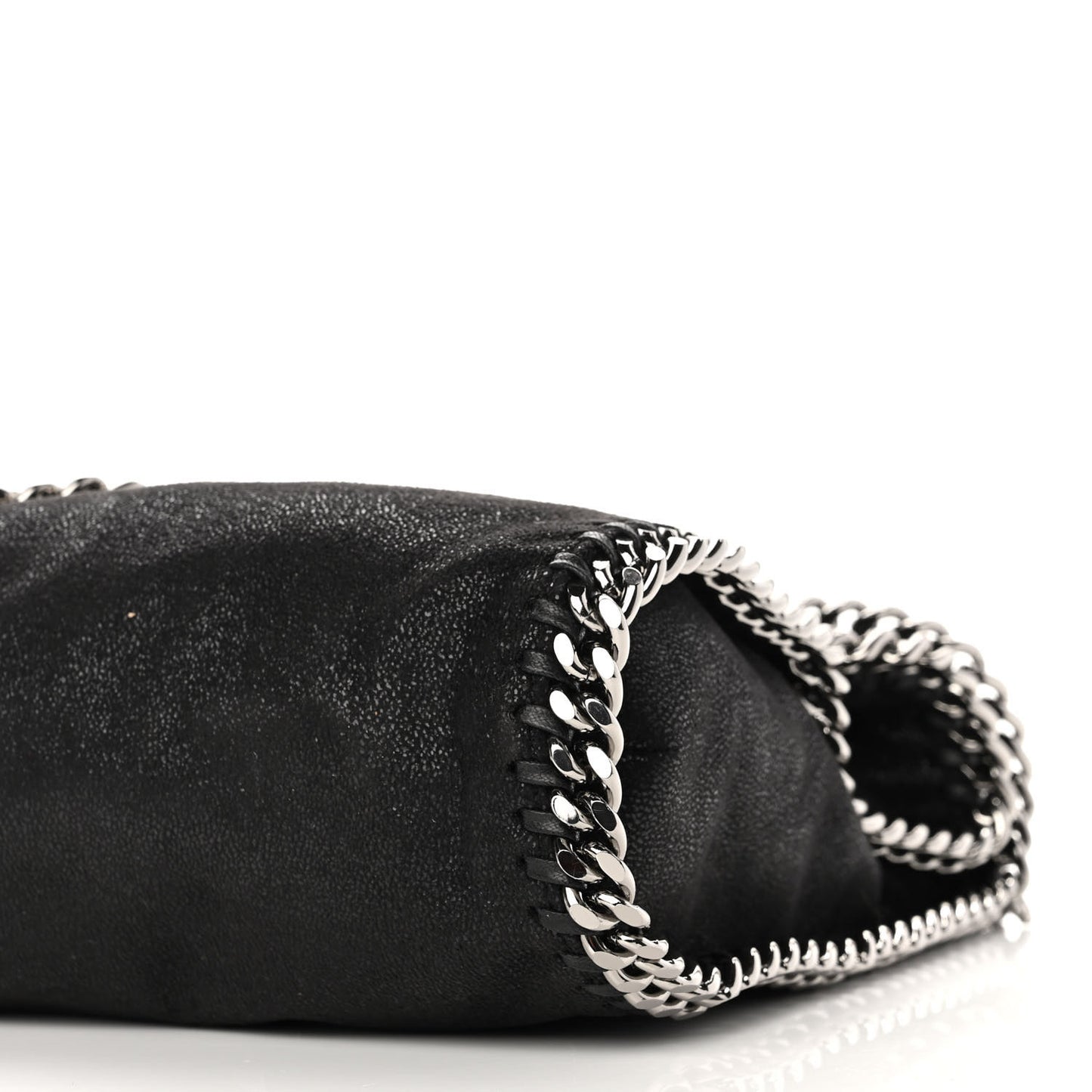 Shaggy Deer Falabella Fold Over Tote Black