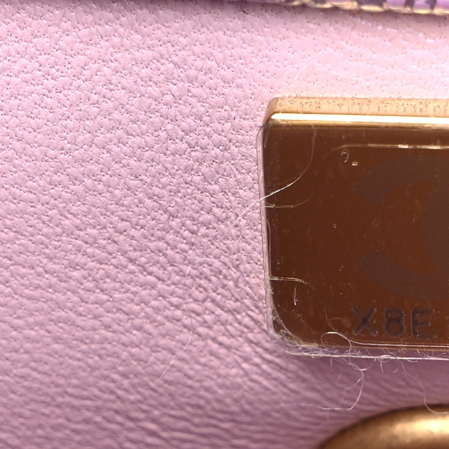 Iridescent Caviar Quilted Mini Coco Handle Flap Light Pink