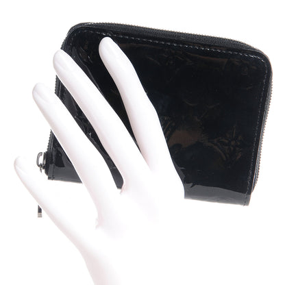 Louis Vuitton Vernis Zippy Coin Purse Wallet Noir Magnetique 2 of 8