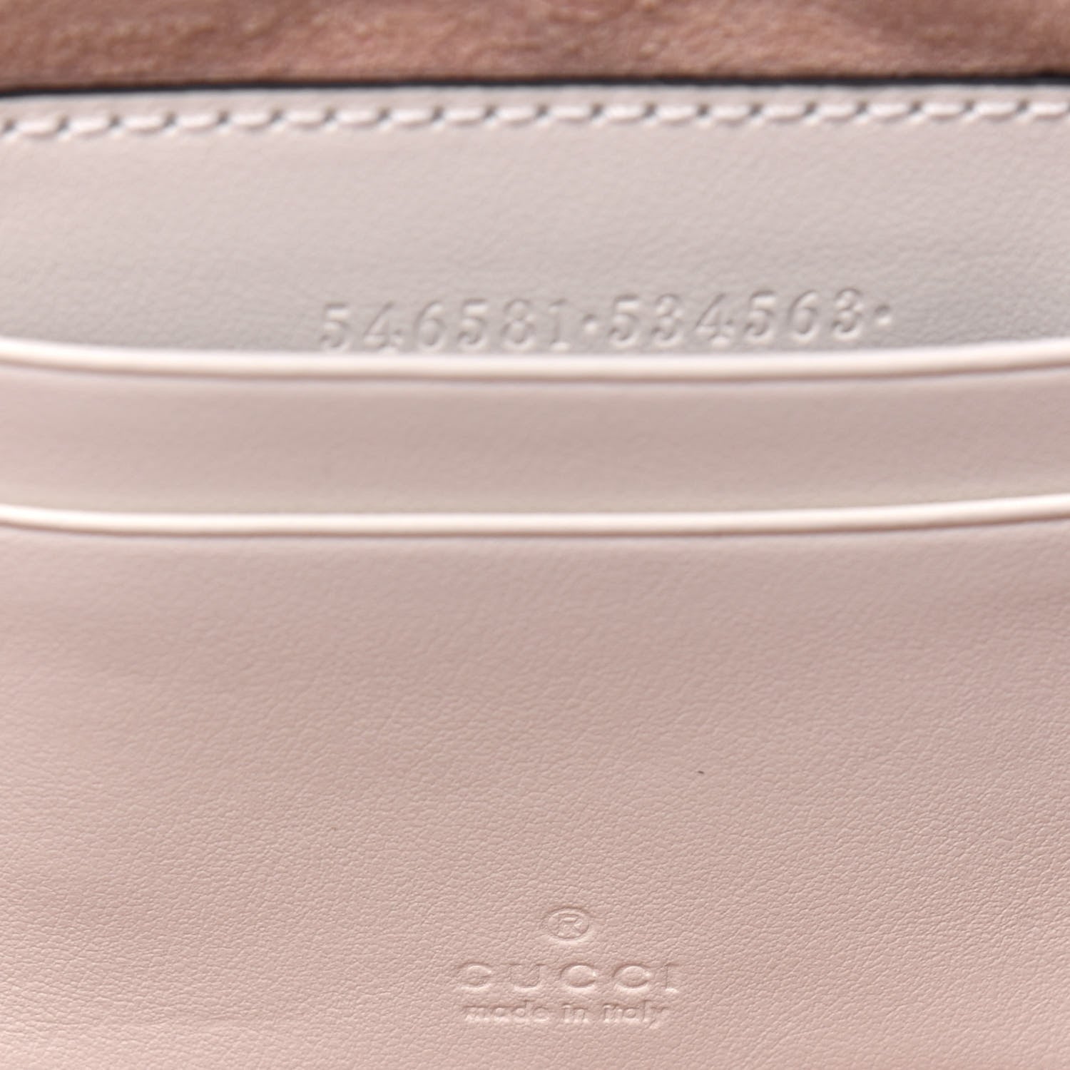Gucci Calfskin Matelasse Mini GG Marmont Chain Crossbody Bag White 9 of 14