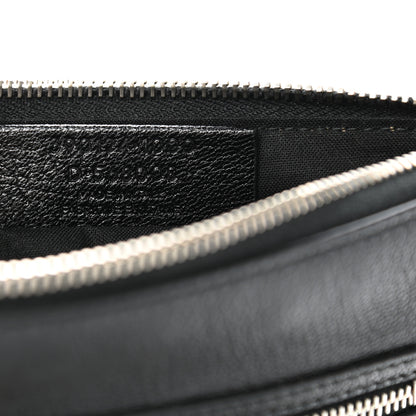 Balenciaga Chevre Silver Metallic Edge Hardware Pouch Black 7 of 7