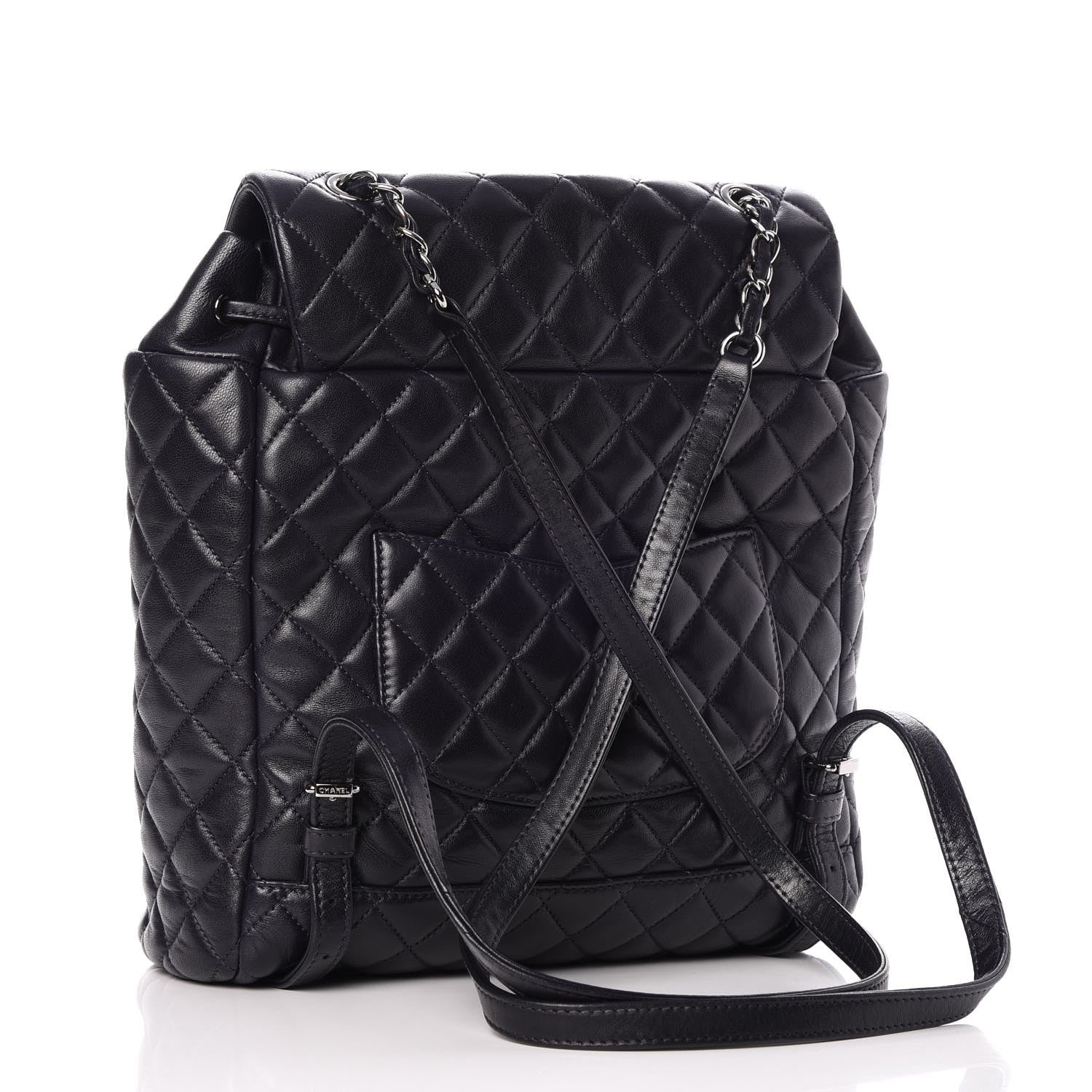 Chanel Lambskin Quilted Large Urban Spirit Backpack Navy 3 of 9