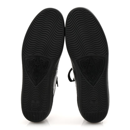 Gucci Calfskin GG Tennis Embossed Mens Ace Sneakers 11 Black 6 of 11