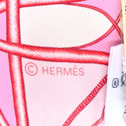 Hermes Silk Coup De Fouet Au Bloc Twilly Rose Nacre Turquoise 3 of 4