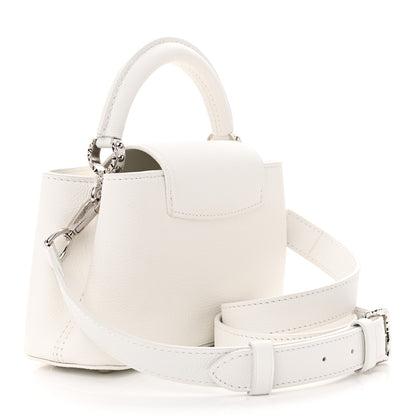Louis Vuitton Taurillon Capucines East West Mini Optical White 3 of 11