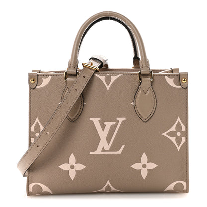 Louis Vuitton Empreinte Monogram Giant Onthego PM Tourterelle Creme 1 of 9