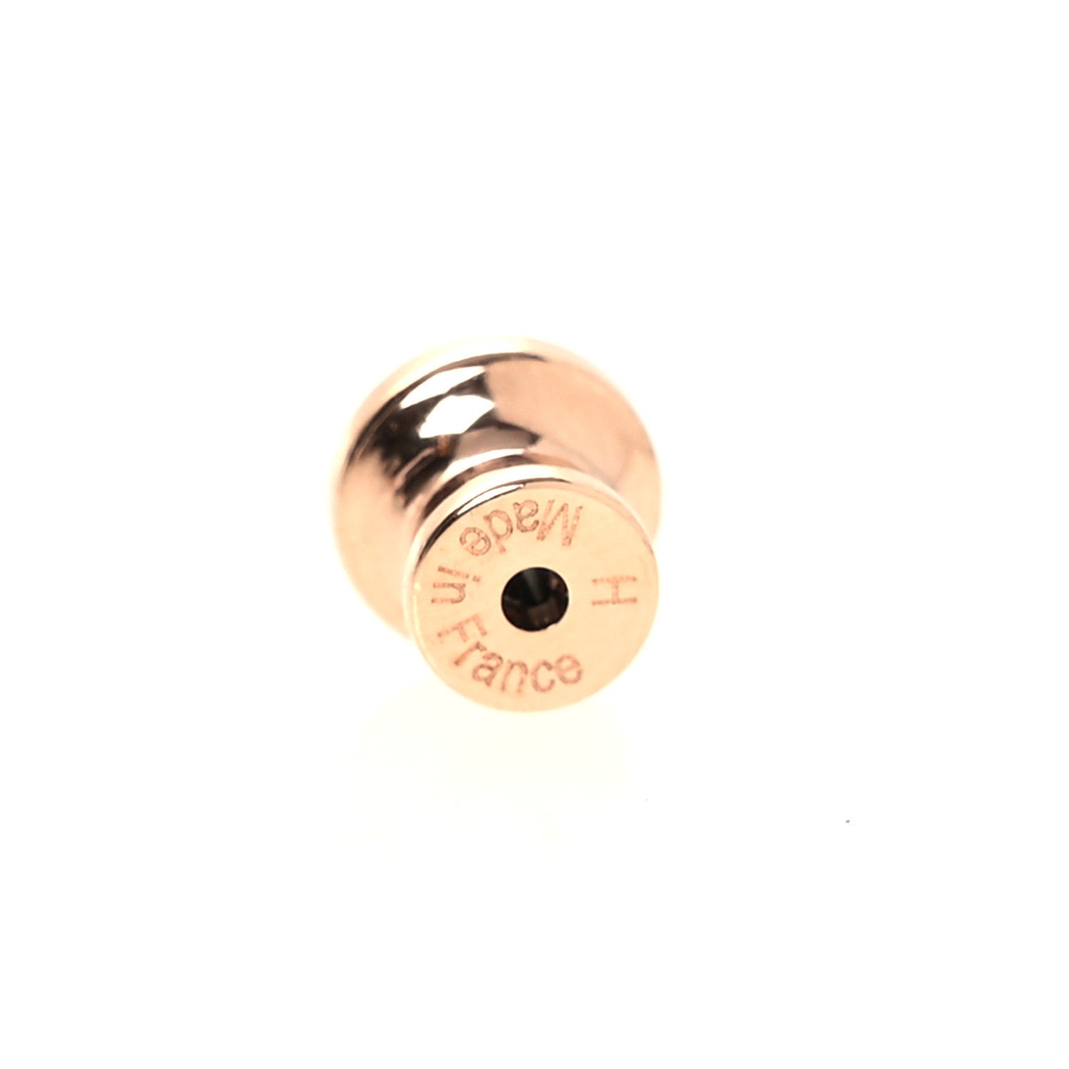 Hermes Rose Gold Lacquered Mini Pop H Rocabar Earrings Beaute 4 of 8