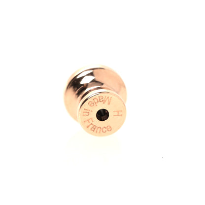 Hermes Rose Gold Lacquered Mini Pop H Rocabar Earrings Beaute 4 of 8