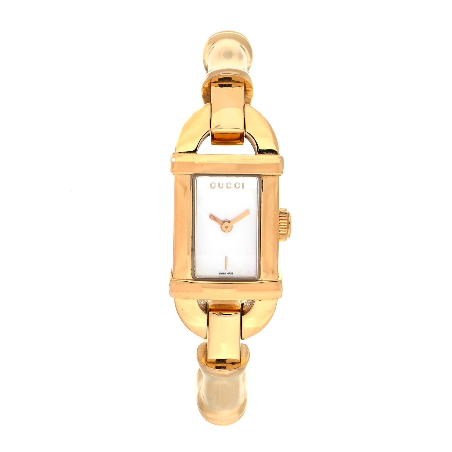Gucci Stainless Steel 16mm 6800L Bamboo Quartz Watch 1 of 4