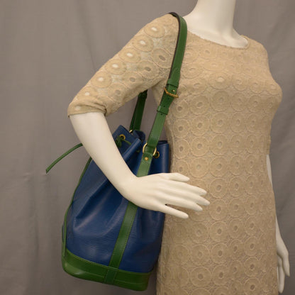 Louis Vuitton Epi Large Noe Blue Green 2 of 7