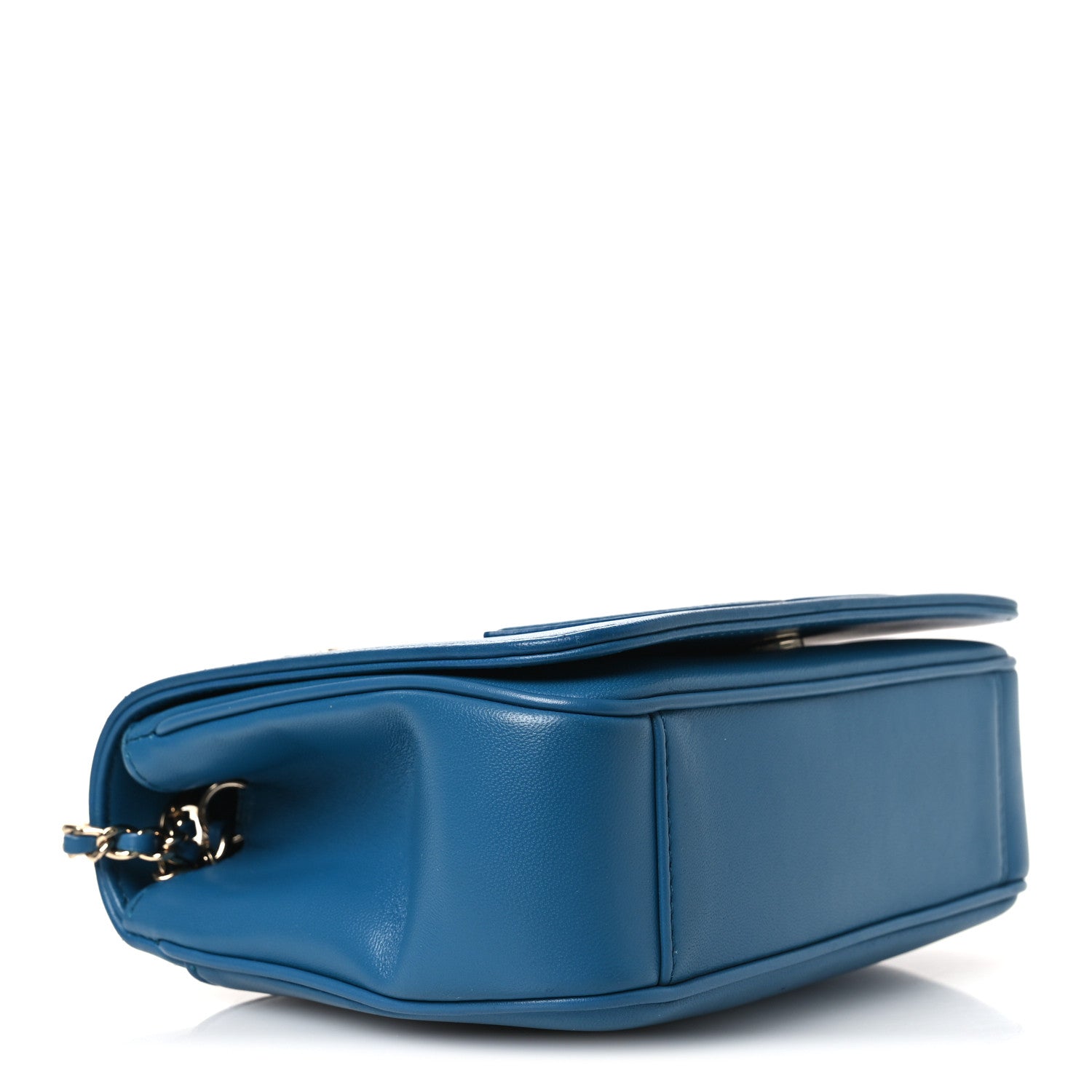Chanel Lambskin CC Mania Flap Bag Turquoise 3 of 10