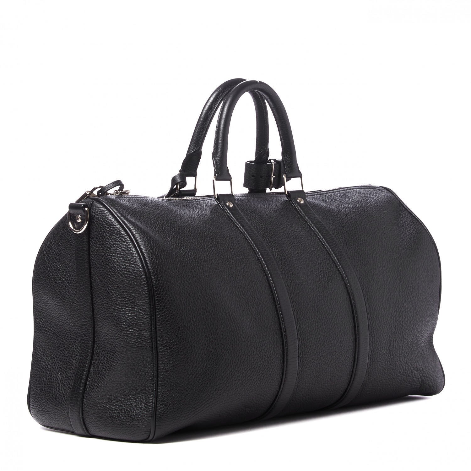 Louis Vuitton Taurillon Keepall Bandouliere 45 Black 2 of 8