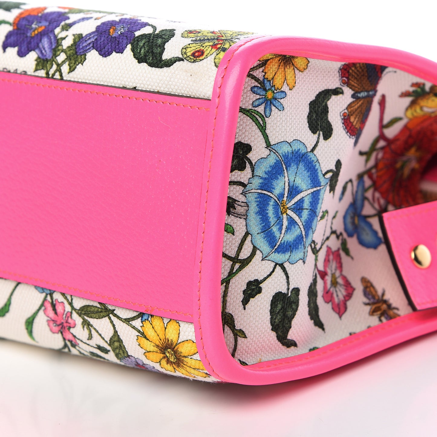 Canvas Medium Flora Tote Fuchsia