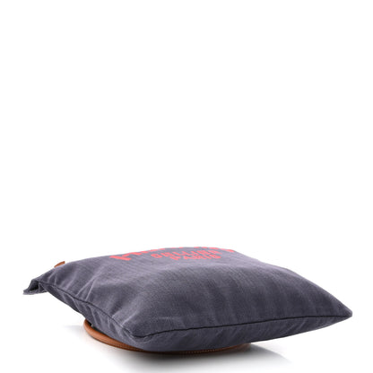 Hermes Canvas Swift Aline Grooming Bag Navy 4 of 11