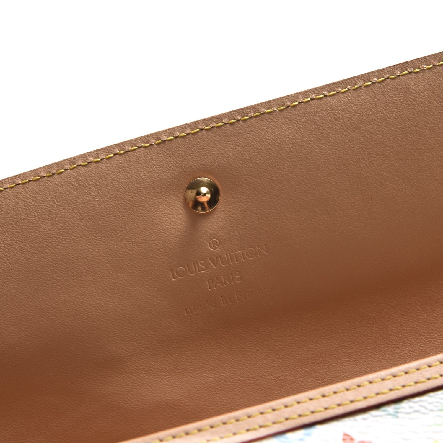 Louis Vuitton Monogram Multicolor Porte Tresor International Wallet White 5 of 7