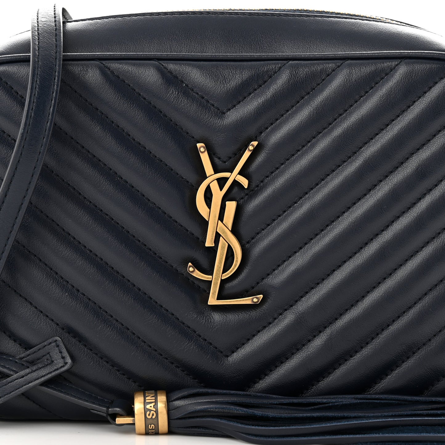 Calfskin Matelasse Monogram Lou Camera Bag Navy