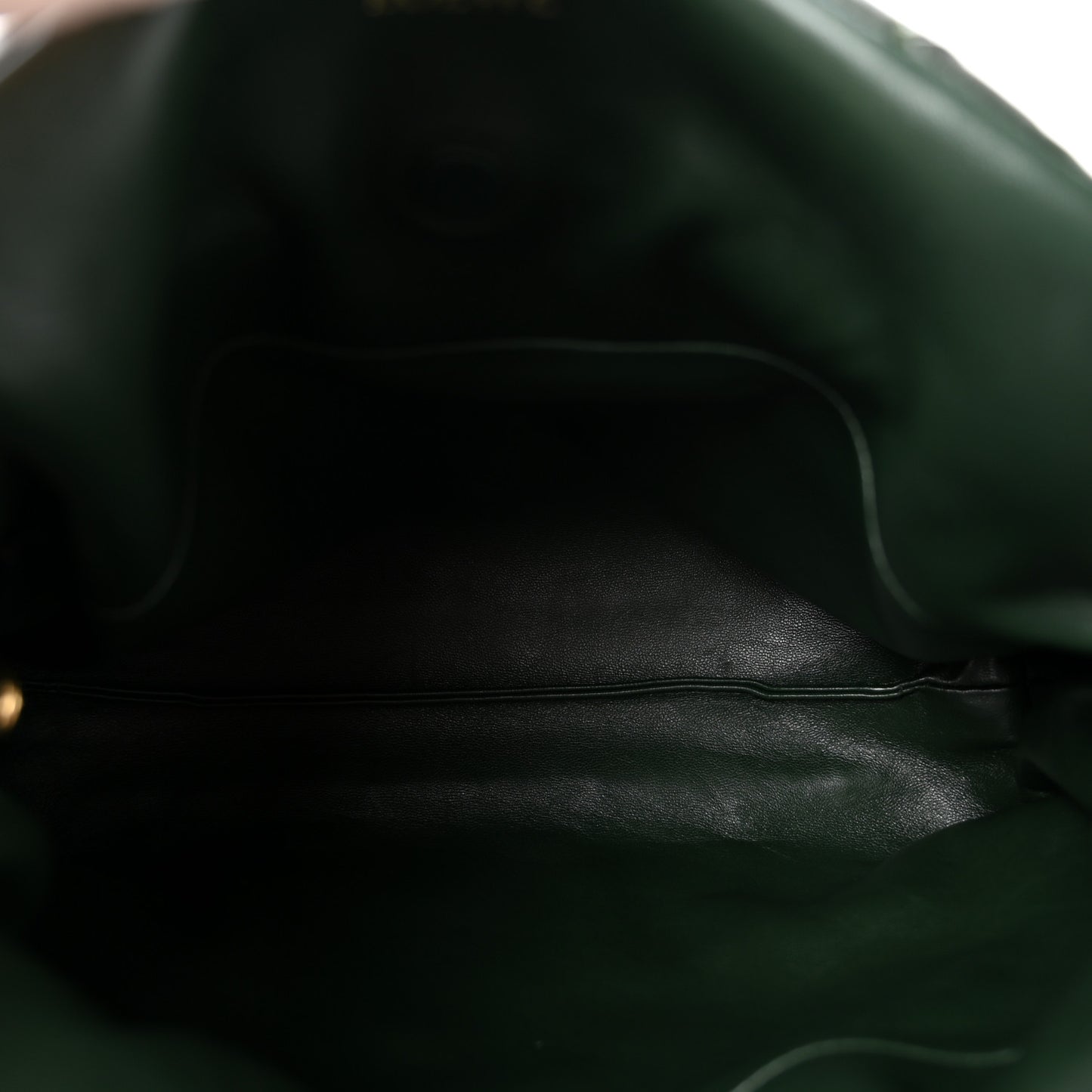 Calfskin Quilted Flamenco Knot Clutch Verde