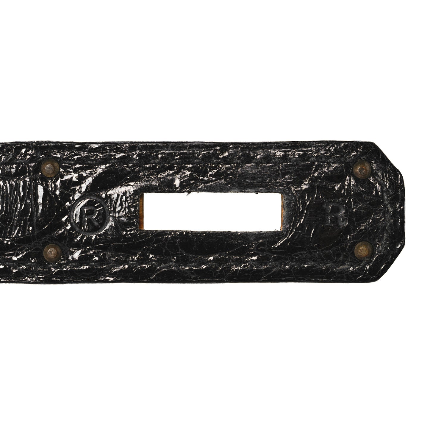 Shiny Alligator Kelly Sellier 28 Black