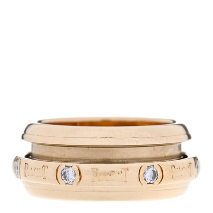 Piaget 18K Yellow Gold Diamond Possession Movable Ring 53 6.5 3 of 4