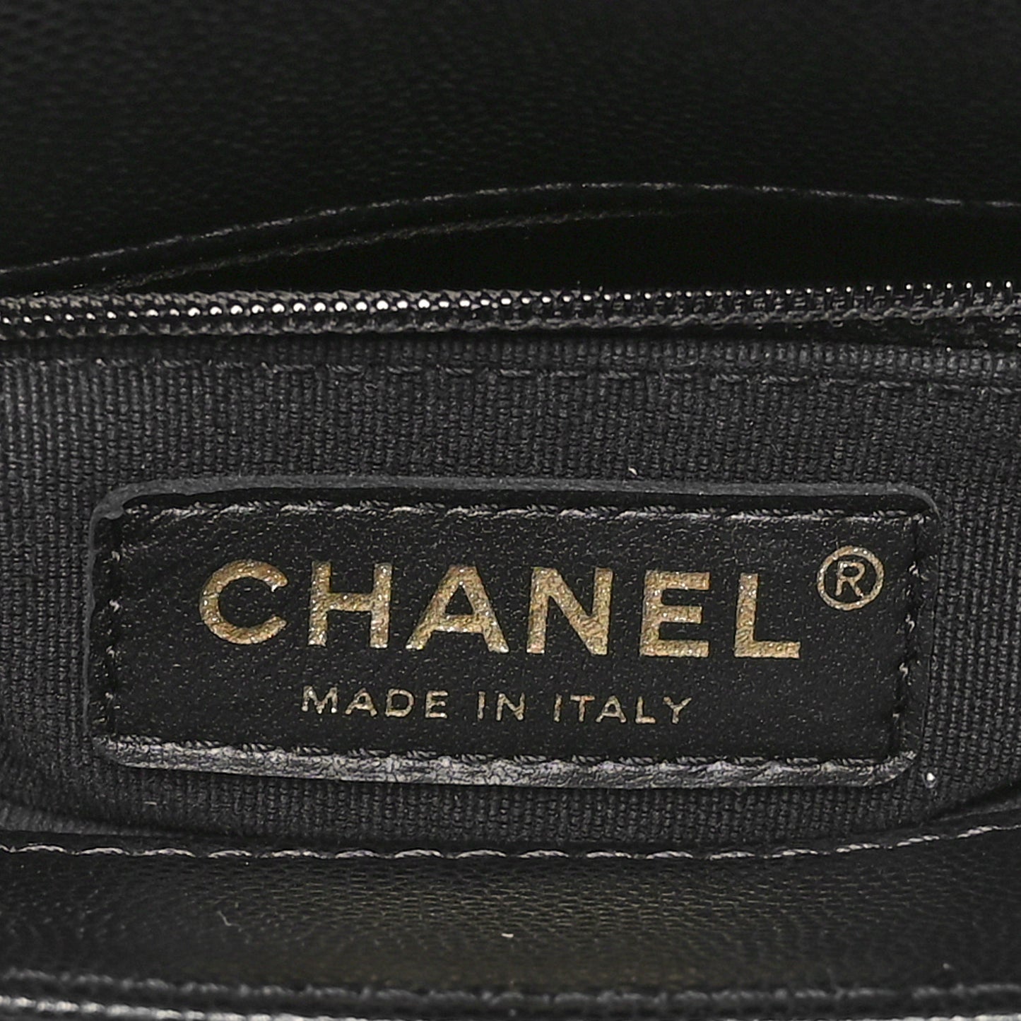 Shiny Caviar Quilted Mini Flap Black
