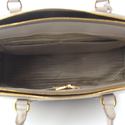Prada Saffiano Medium Galleria Double Zip Tote Pomice 5 of 11