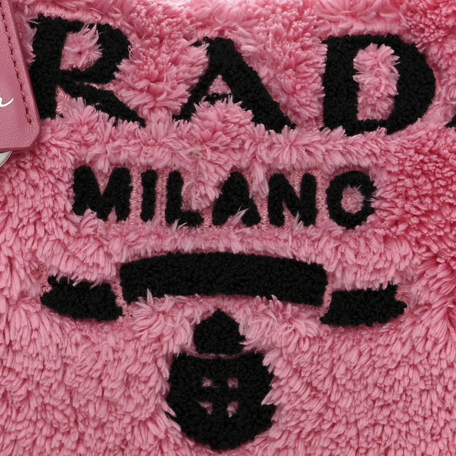 Prada Terry Cloth Mini Re-Edition 2000 Bag Petalo Black 9 of 11