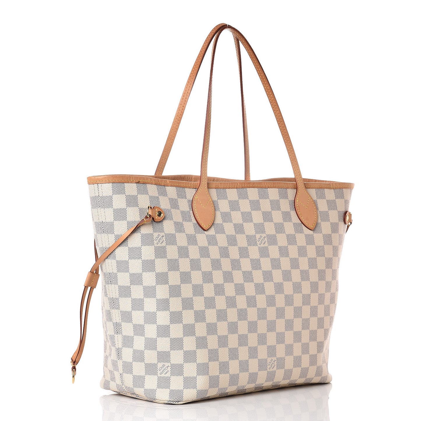 Damier Azur Neverfull MM Rose Ballerine