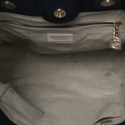 Chanel Mixed Fibers Medium Deauville Tote Black 6 of 10