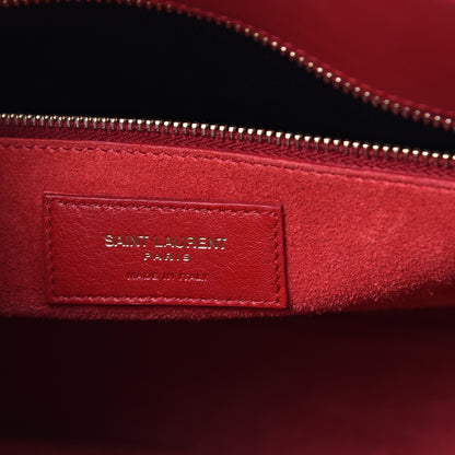 Saint Laurent Calfskin Small Sac De Jour Lipstick Red 5 of 13