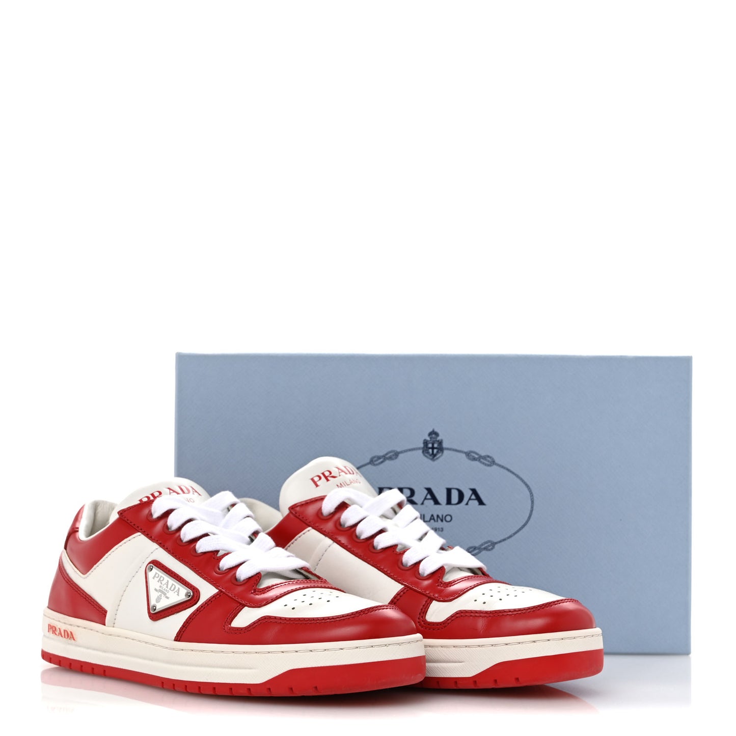 Vitello Sport Spazzolato Rois Triangle Logo Womens Downtown Low Top 30mm Sneakers 38.5 White Lacca