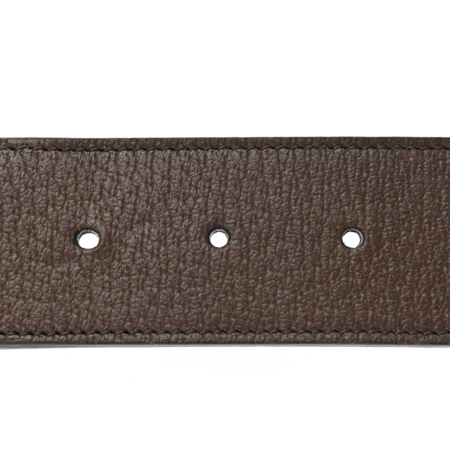 Gucci Monogram Jumbo GG Textured Dollar Calfskin Double G 40mm Belt 80 32 Camel Ebony 3 of 6
