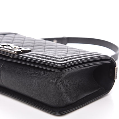 Chanel Calfskin Quilted Medium Boy Flap Black 6 of 12