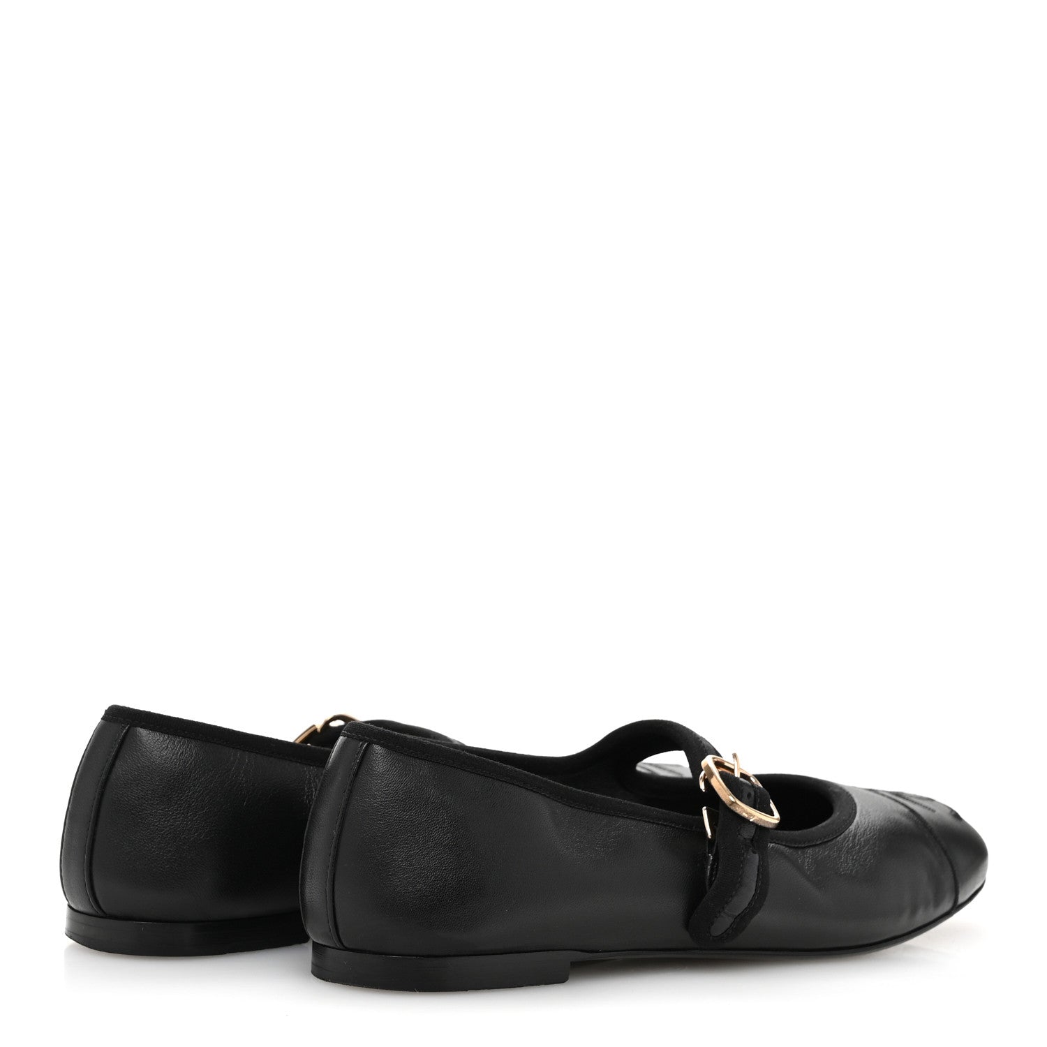 Chanel Lambskin Mary Jane Flats 36 Black 5 of 12