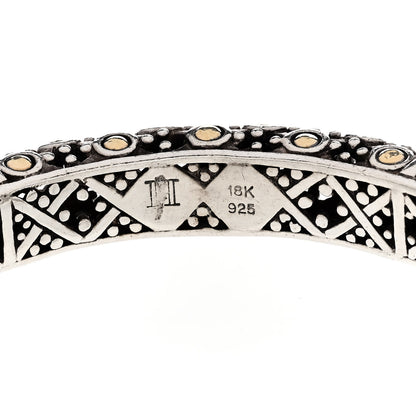 John Hardy Sterling Silver 18K Yellow Gold Jaisalmer Bangle Bracelet 3 of 4